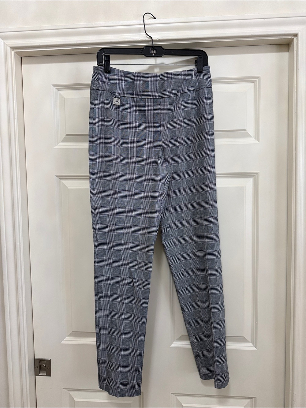 Joseph Ribkoff Plaid houndstooth black and white Pull-On Women's Pants size 12